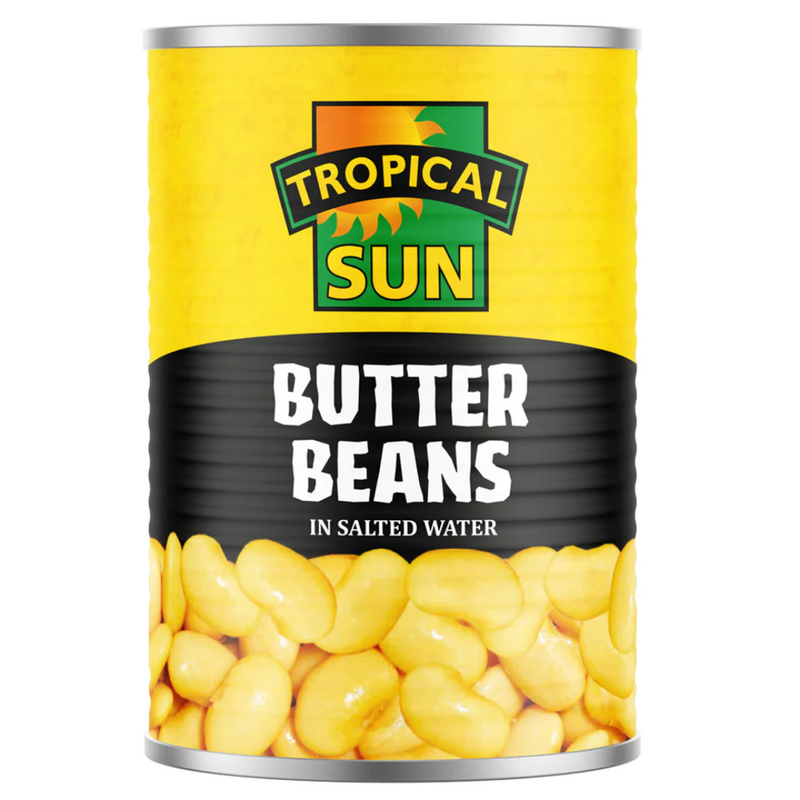 Tropical Sun Butter Beans 12 x 400g | London Grocery