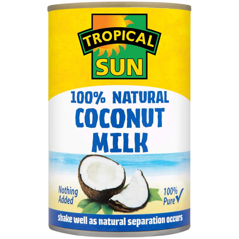 Tropical Sun Coconut Milk Natural 6 x 400ml  | London Grocery