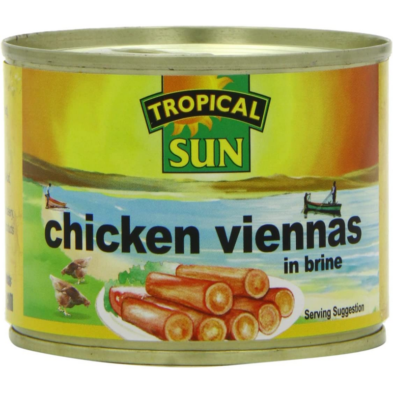 Tropical Sun Chicken Viennas Original 12 x 200g | London Grocery