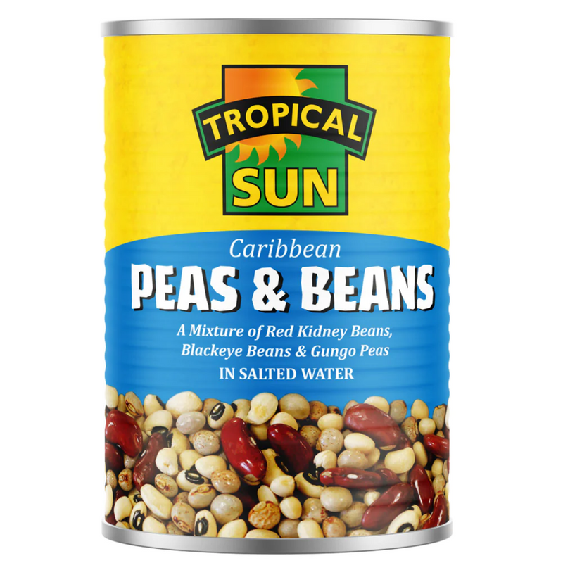 Tropical Sun Caribbean Peas & Beans 12 x 400g | London Grocery