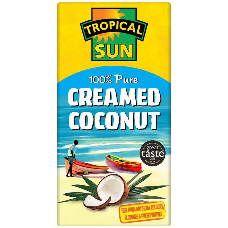 Tropical Sun Creamed Coconut 12 x 200g | London Grocery