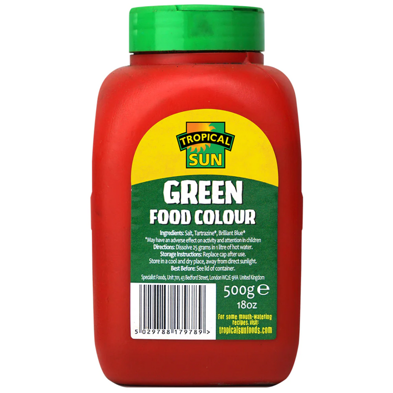 Tropical Sun Food Colour Green 20 x 500g | London Grocery