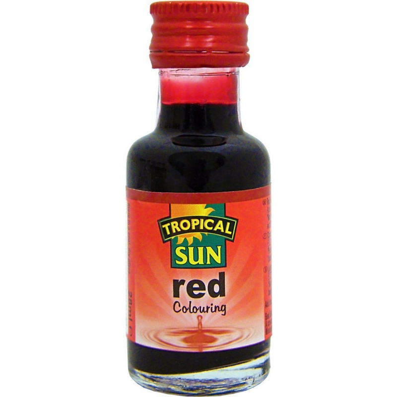 Tropical Sun Food Colour Red 12 x 28ml | London Grocery