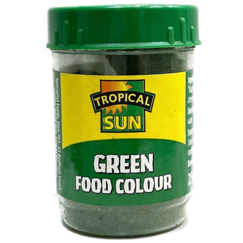 Tropical Sun Food Colour Green 12 x 25g | London Grocery