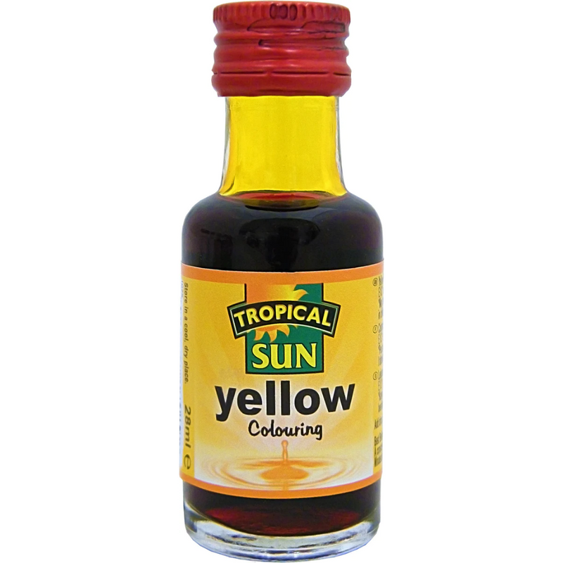 Tropical Sun Food Colour Yellow 12 x 28ml | London Grocery