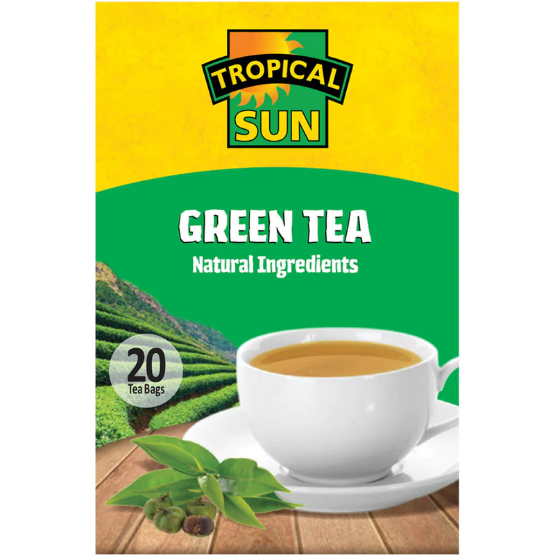 Tropical Sun Green Tea 36 x 40g | London Grocery