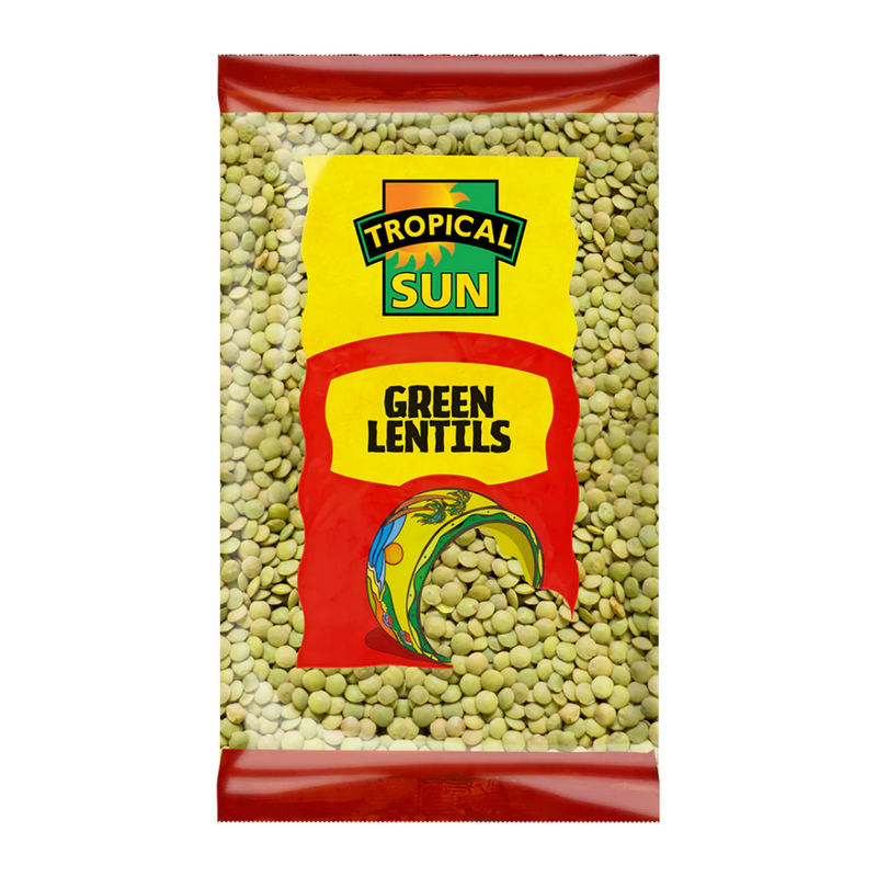 Tropical Sun Green Lentils (Continental) 6 x 2kg | London Grocery