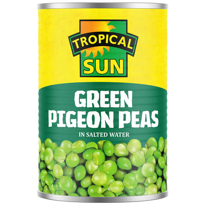 Tropical Sun Green Pigeon Peas 12 x 425g | London Grocery