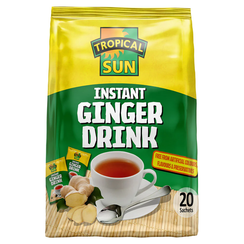 Tropical Sun Instant Ginger Packet 20 x 20 x 18g | London Grocery