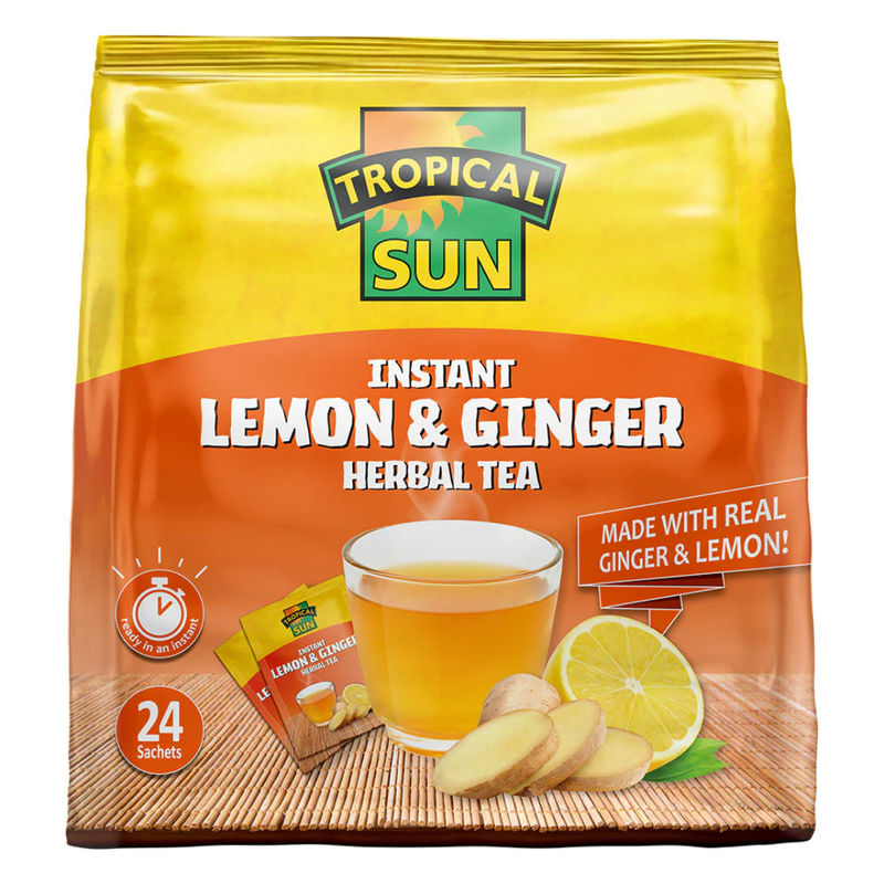 Tropical Sun Instant Lemon & Ginger Packet 15 x 24’s | London Grocery