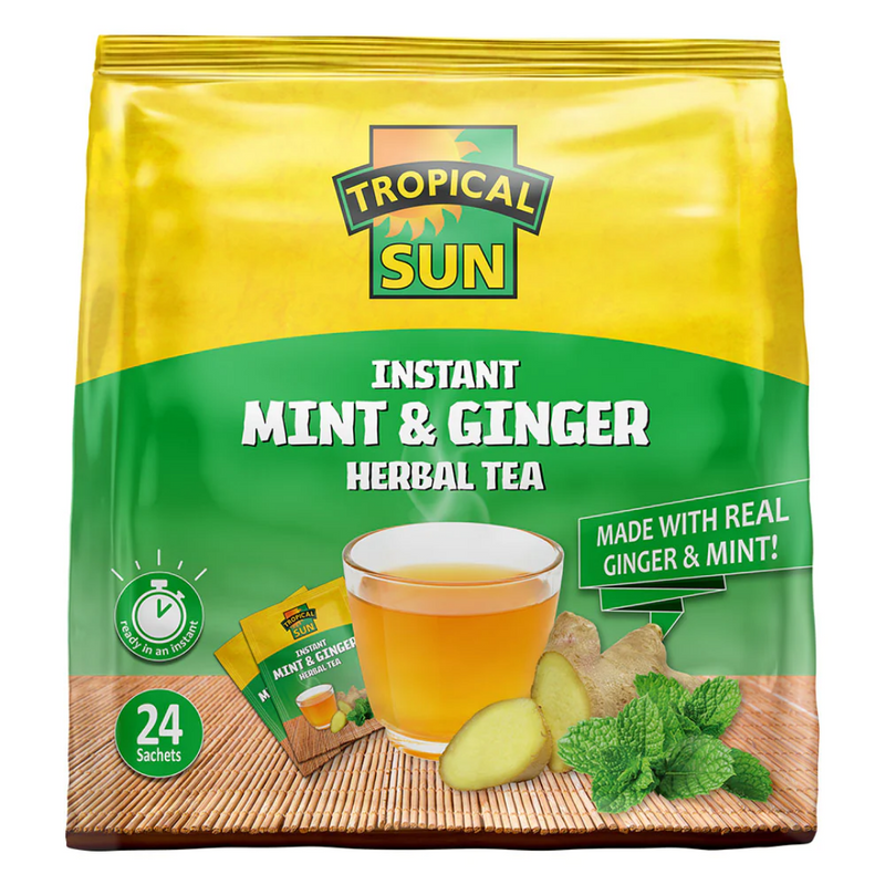 Tropical Sun Instant Mint & Ginger Packet 15 x 24’s | London Grocery