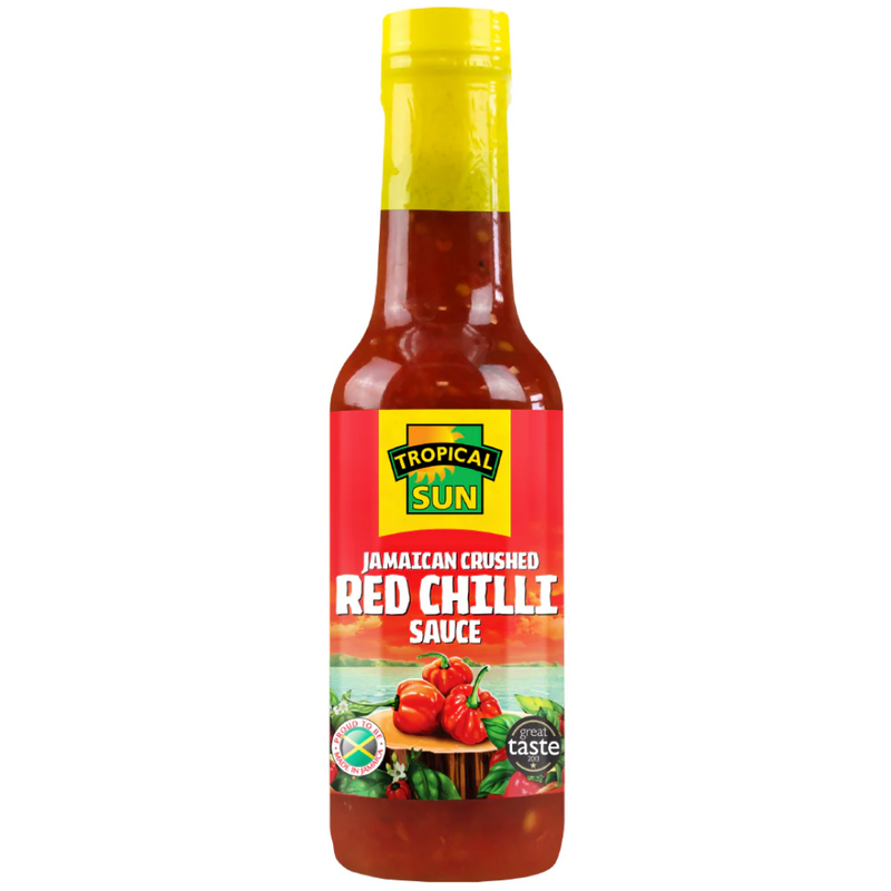 Tropical Sun Jamaican Crushed Red Chilli Sauce 12 x 142ml | London Grocery