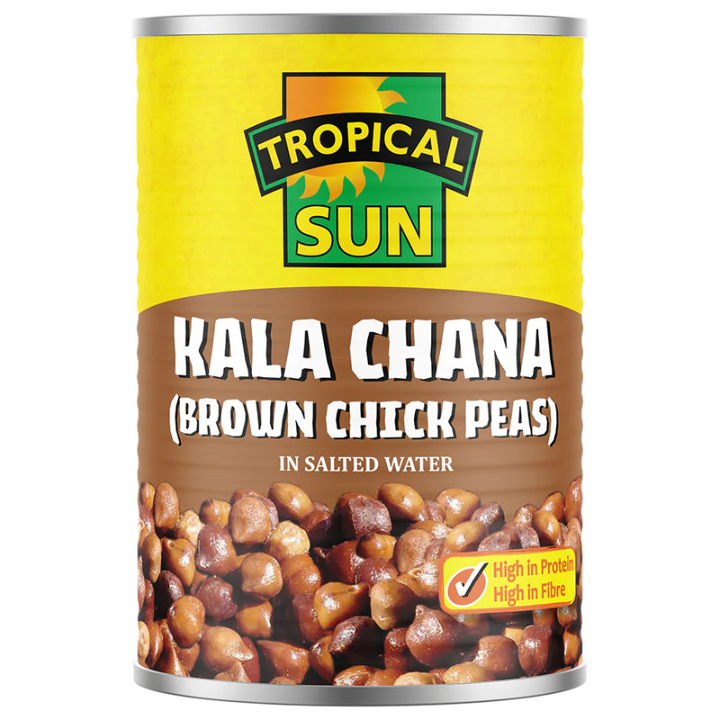 Tropical Sun Kala Chana 12 x 400g | London Grocery