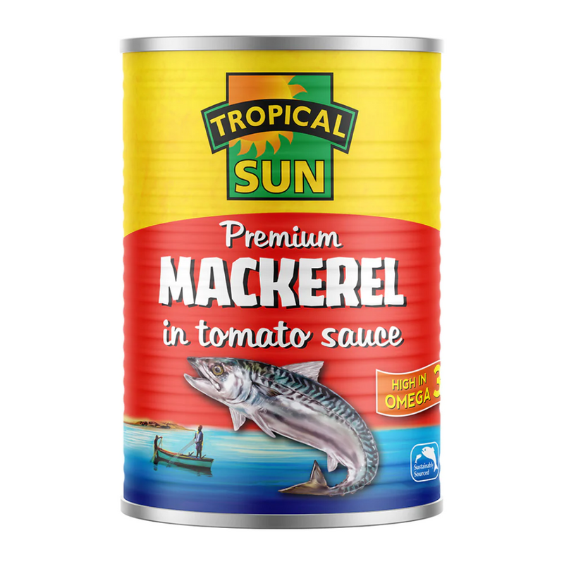 Tropical Sun Mackerel in Tomato Sauce 12 x 400g | London Grocery