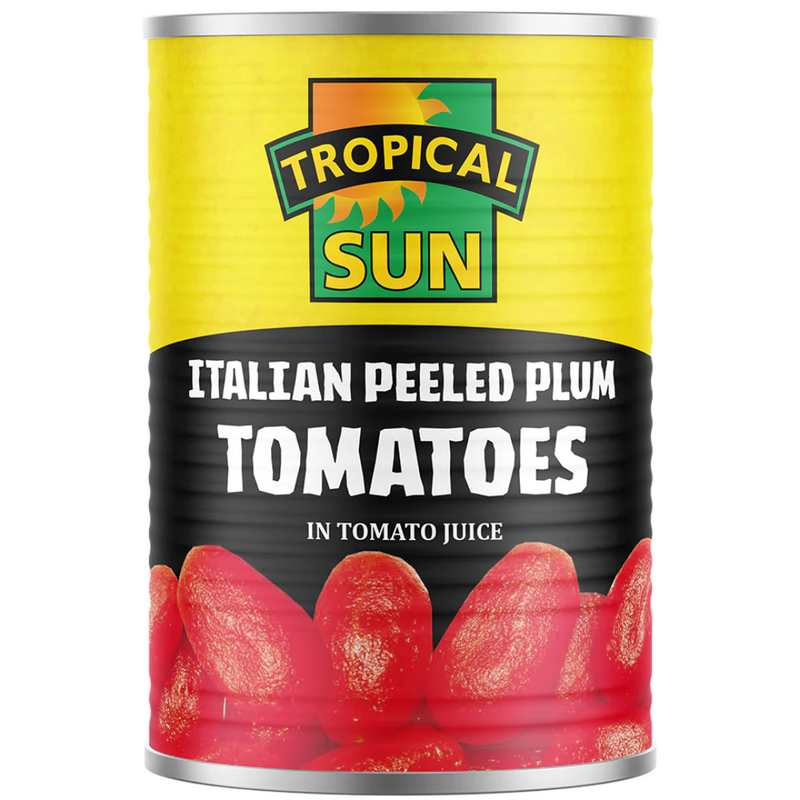 Tropical Sun Peeled Plum Tomatoes 12 x 400g | London Grocery