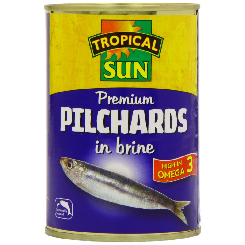 Tropical Sun Pilchards in Brine 24 x 425g | London Grocery