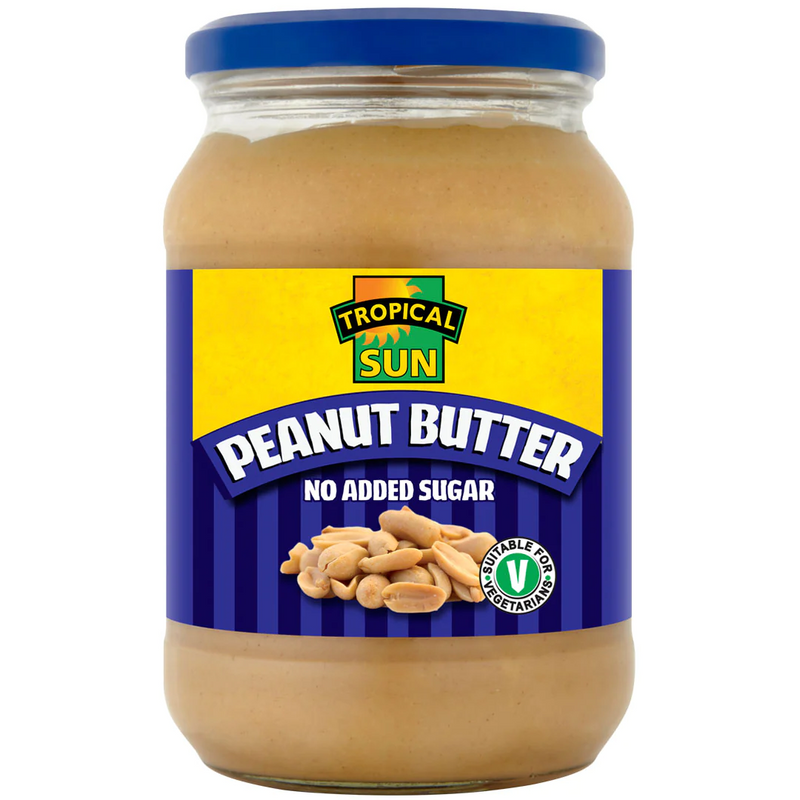 Tropical Sun Peanut Butter No Added Sugar 12 x 454g | London Grocery