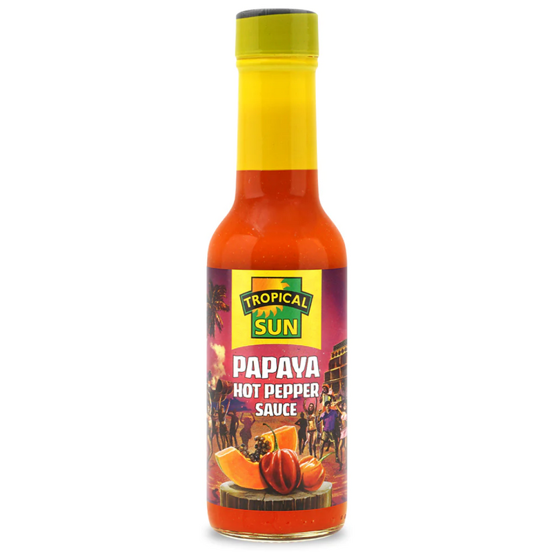 Tropical Sun Papaya Hot Sauce 12 x 150ml | London Grocery