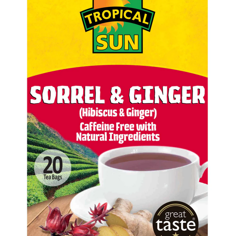 Tropical Sun Sorrel Ginger Tea 6 x 40g  | London Grocery