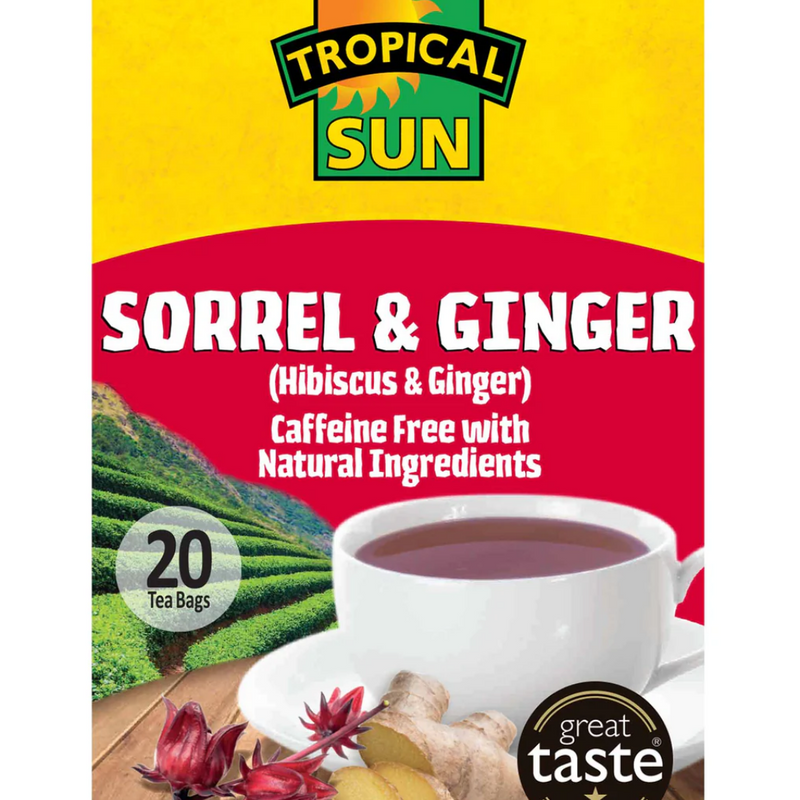 Tropical Sun Sorrel Ginger Tea 36 x 40g  | London Grocery