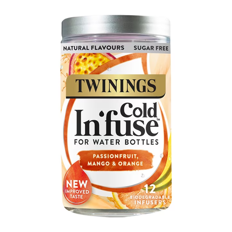 Twinings Cold In'Fuse Passionfruit, Mango & Orange 12 Infusers | London Grocery