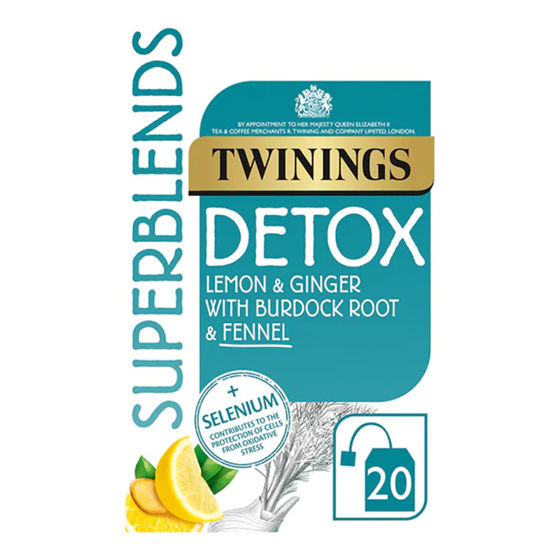 Twinings Superblends Detox 20 Tea Bags | London Grocery
