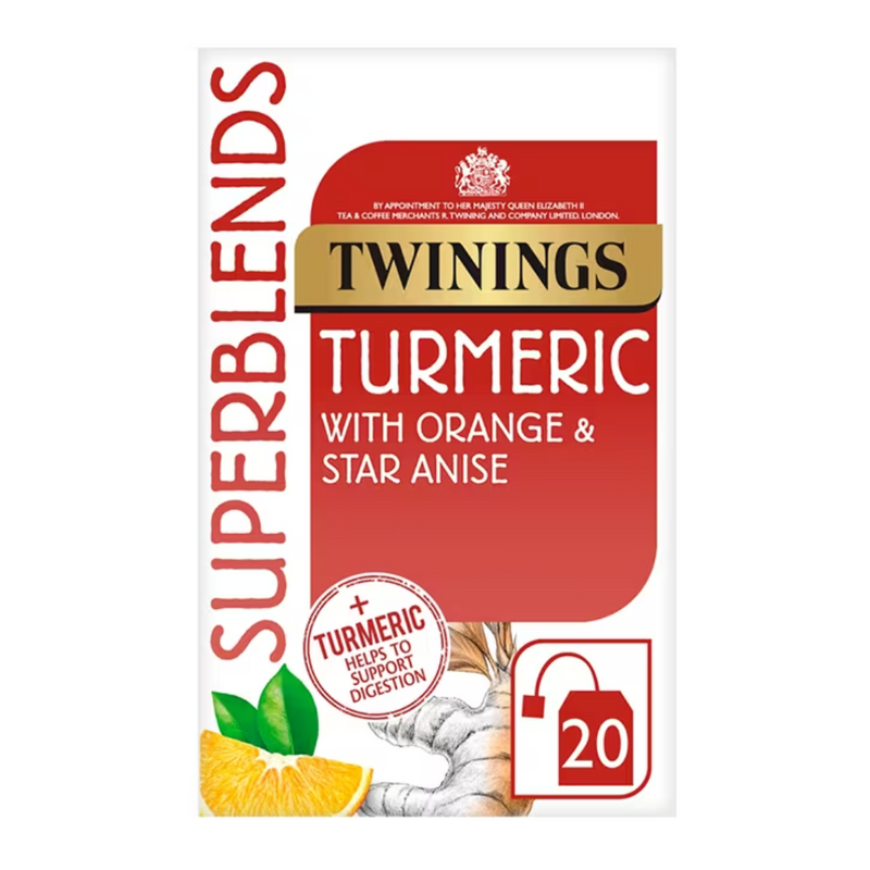 Twinings Superblends Turmeric 20 Tea Bags | London Grocery