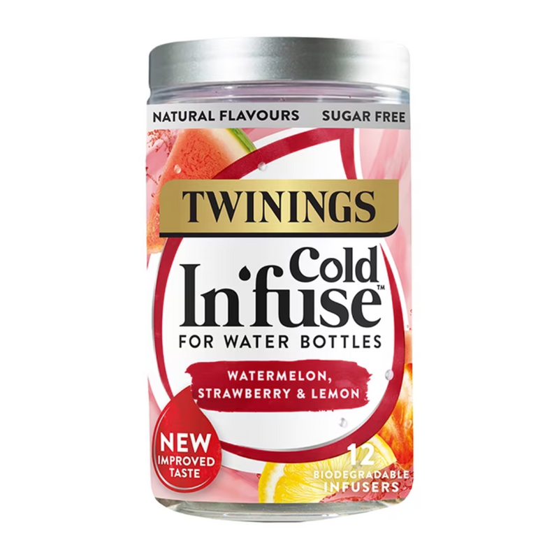 Twinings Cold In’Fuse Watermelon, Strawberry & Lemon 12 Infusers | London Grocery