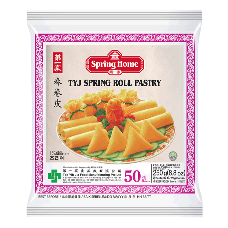 TYJ Spring Roll Pastry 125mm x 50 Sheets 250gr | London Grocery