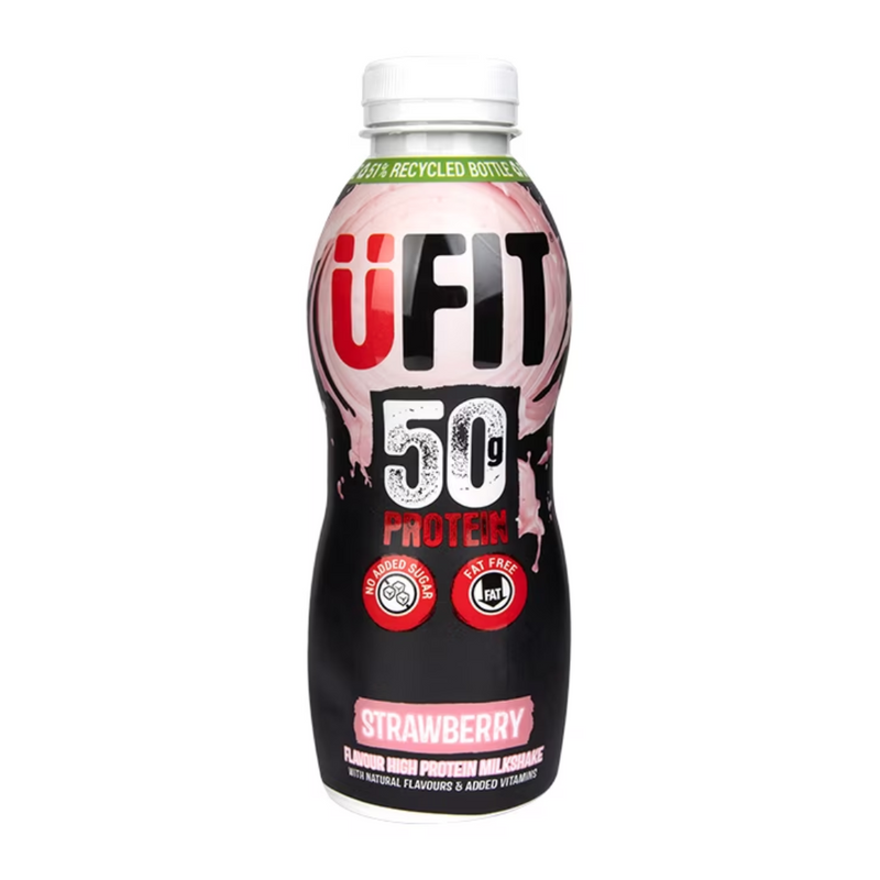 UFIT High 50g Protein Shake Strawberry 500ml | London Grocery