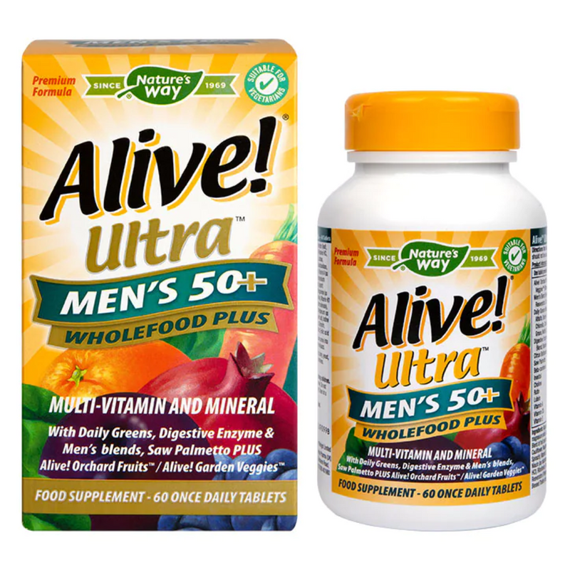 Nature's Way Alive! Men’s 50+ Ultra Multi Vitamins 60 Tablets | London Grocery