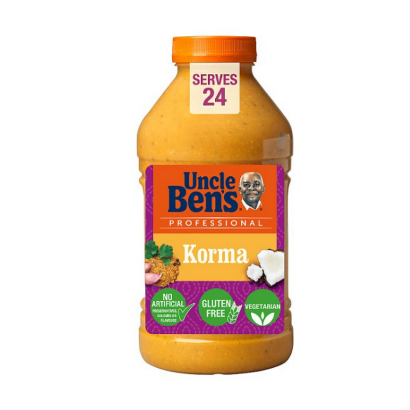 Uncle Bens Korma Curry Sauce 2.23kg x 2 cases   - London Grocery