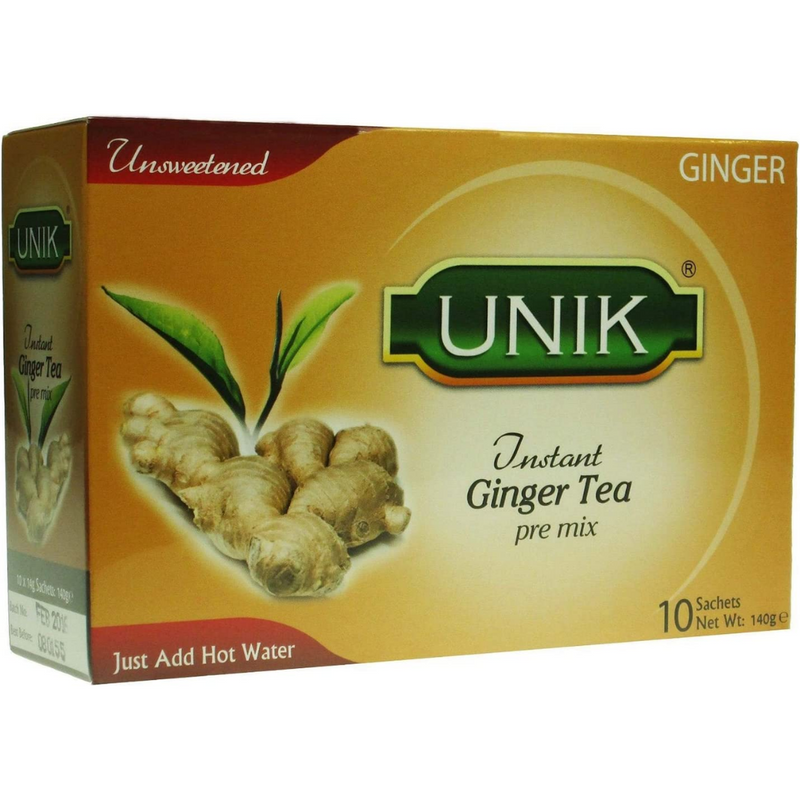 Unik Ginger Chai (Unsweetened) 5 x 140g | London Grocery