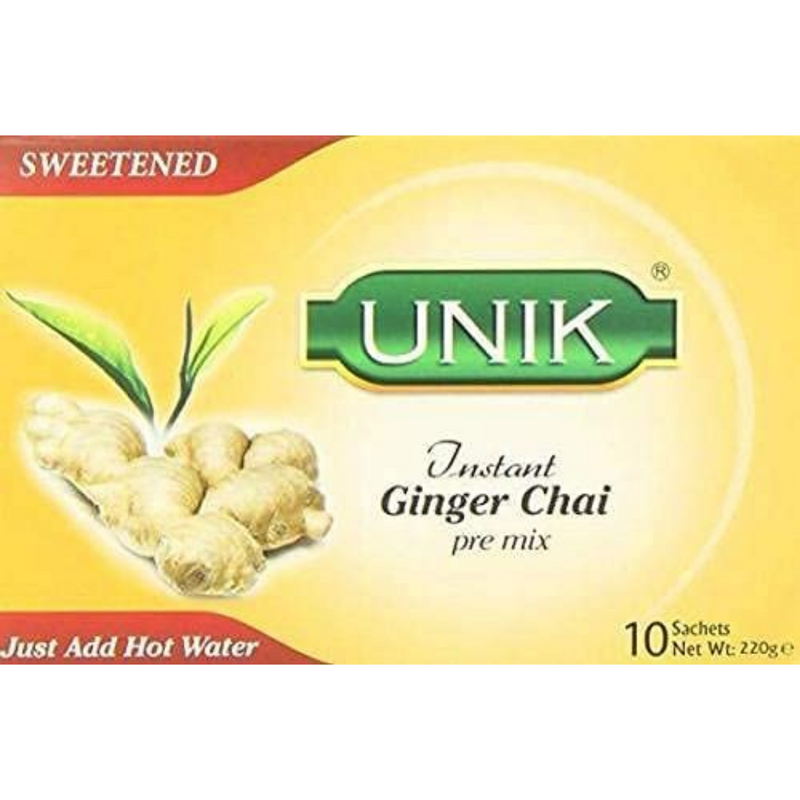 Unik Ginger Chai (Sweetened) 6 x 220g | London Grocery