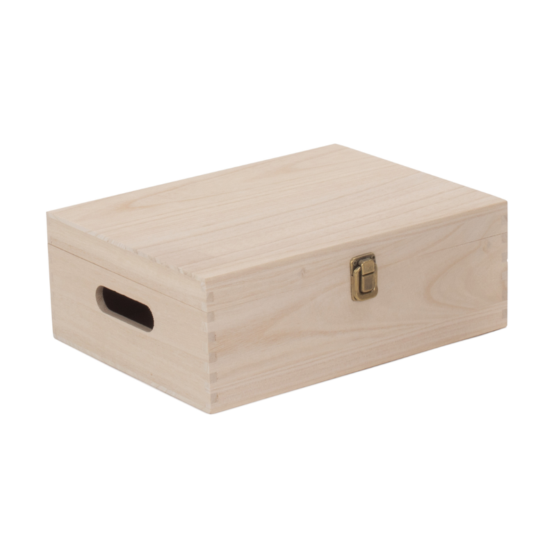 12" Unvarnished Wooden Box | London Grocery