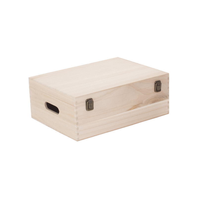 14" Unvarnished Wooden Box | London Grocery