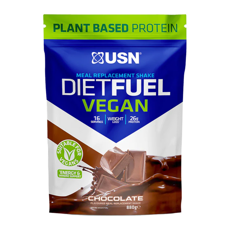 USN Diet Fuel Vegan Meal Replacement Shake Chocolate 880g | London Grocery
