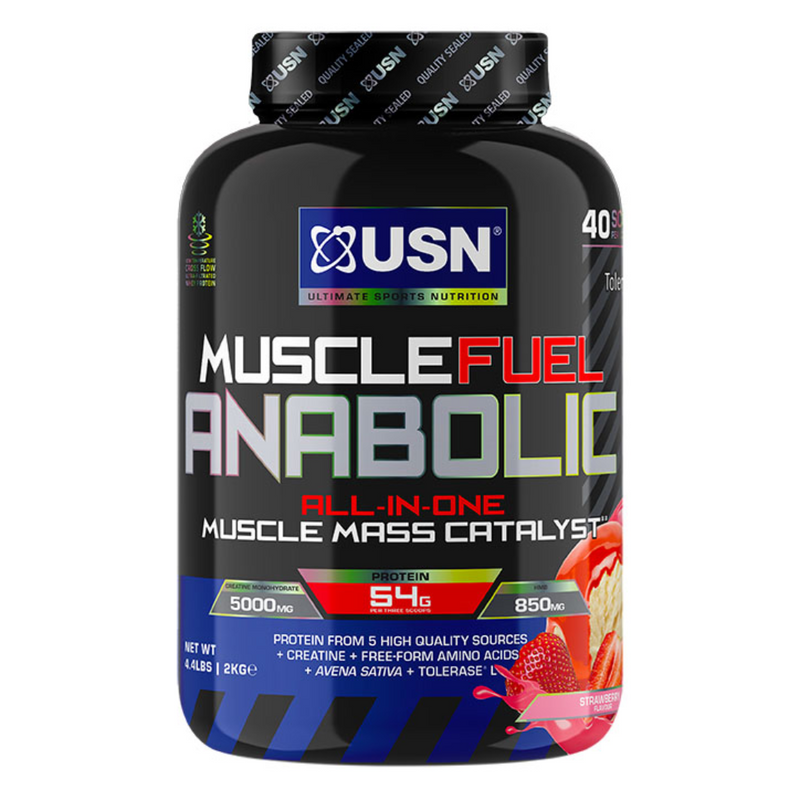USN Muscle Fuel Anabolic 2kg Strawberry | London Grocery