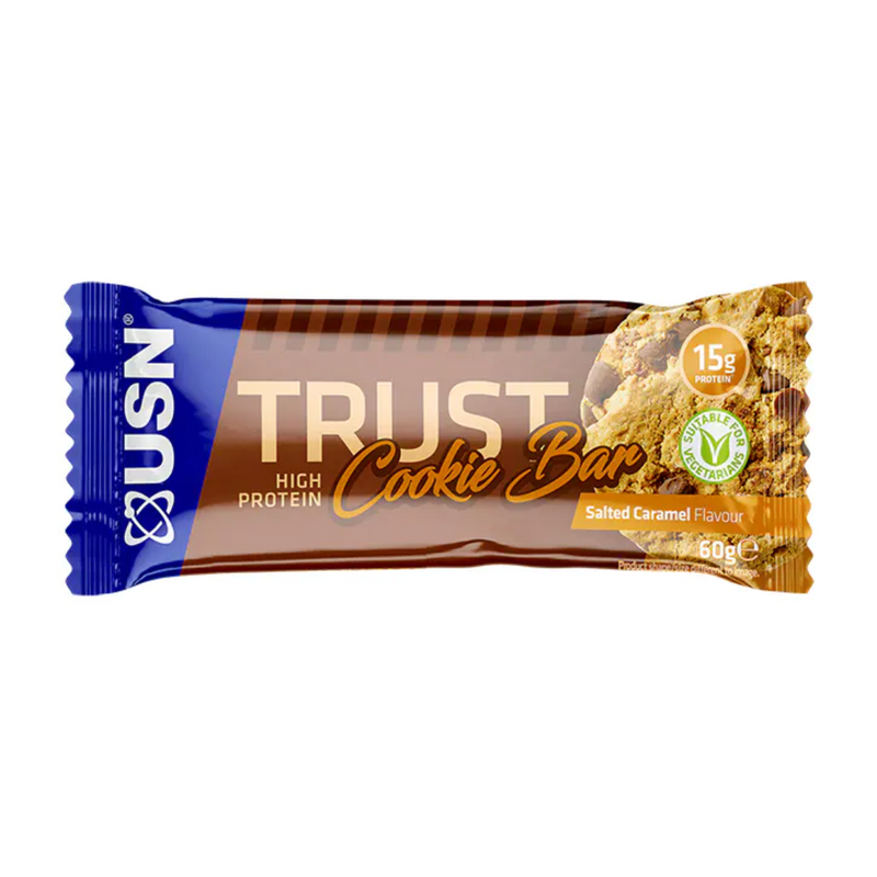 USN Trust Cookie Bar Salted Caramel 60g | London Grocery