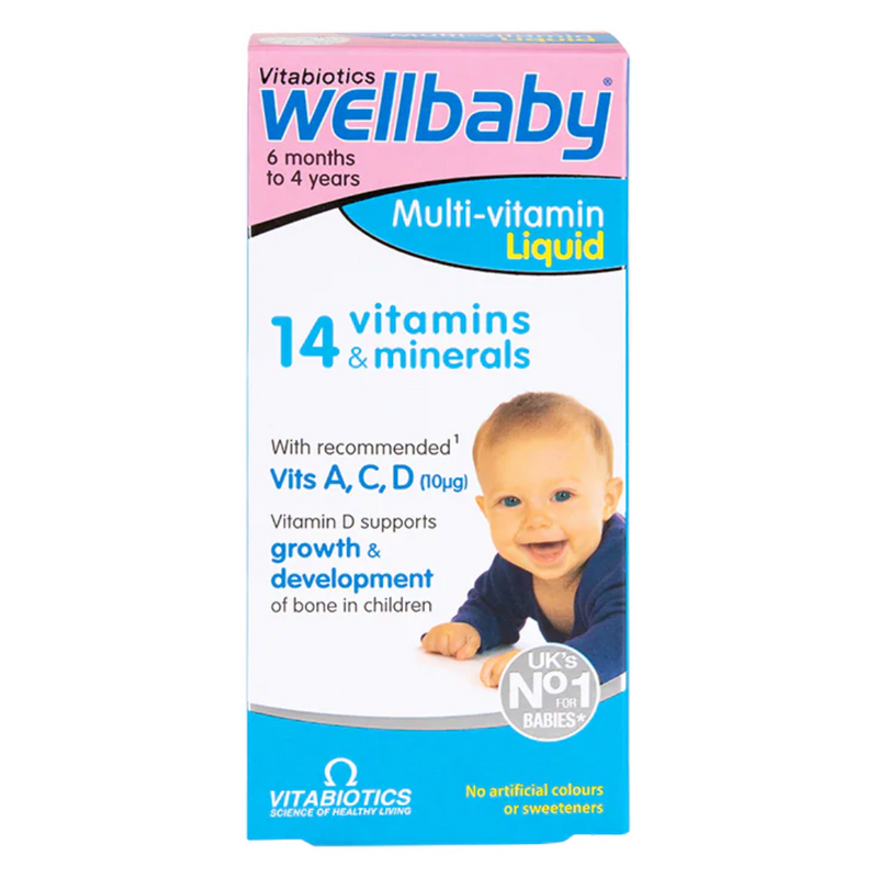 Vitabiotics Wellbaby Multi-Vitamin Liquid 6 Months to 4 Years 150ml | London Grocery