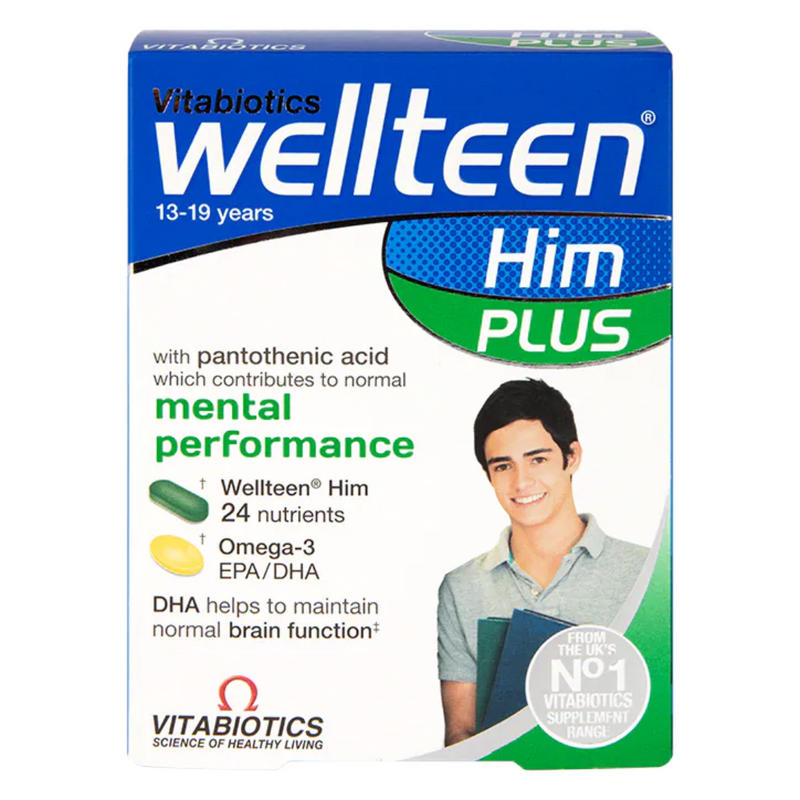 Vitabiotics Wellteen Him Plus 56 Tablets | London Grocery