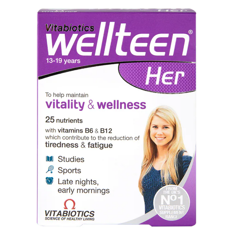 Vitabiotics Wellteen Her 28 Tablets | London Grocery
