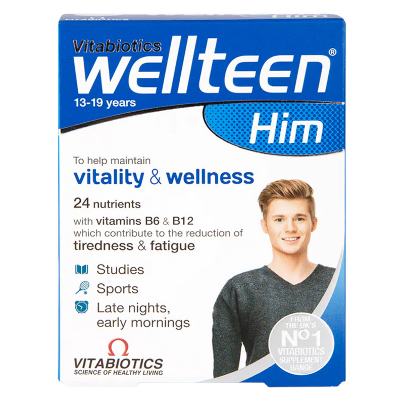 Vitabiotics Wellteen Him 28 Tablets | London Grocery