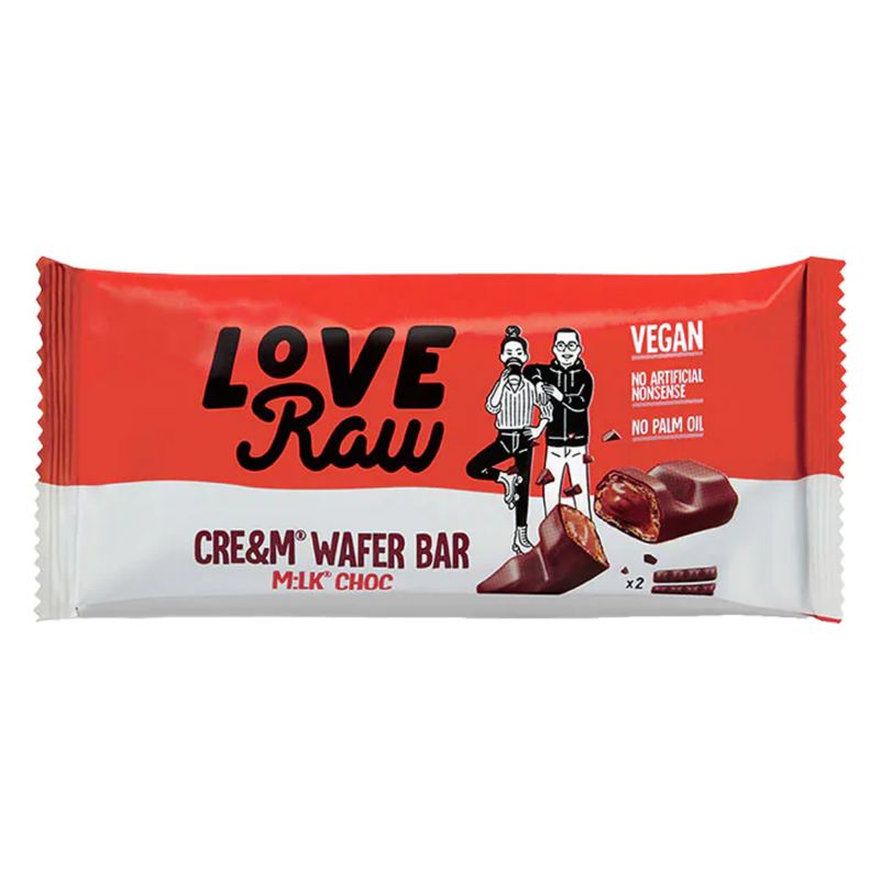 Love Raw 2 Vegan Cre&m Filled Wafer Bars 43g | London Grocery