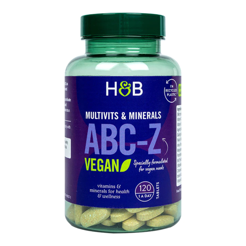 Holland & Barrett ABC to Z Vegan Multivitamins 120 Tablets | London Grocery