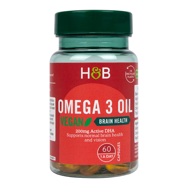 Holland & Barrett Vegan Omega 3 Oil 500mg 60 Capsules | London Grocery