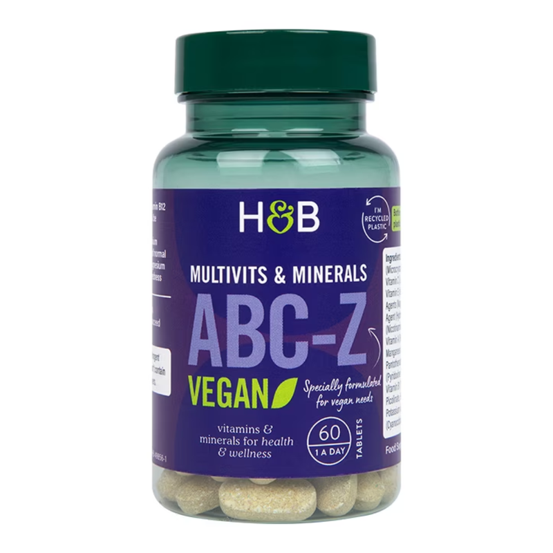 Holland & Barrett ABC to Z Vegan Multivitamins 60 Tablets | London Grocery