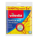 Vileda Yellow Cleaning Cloth 5+1 -London Grocery