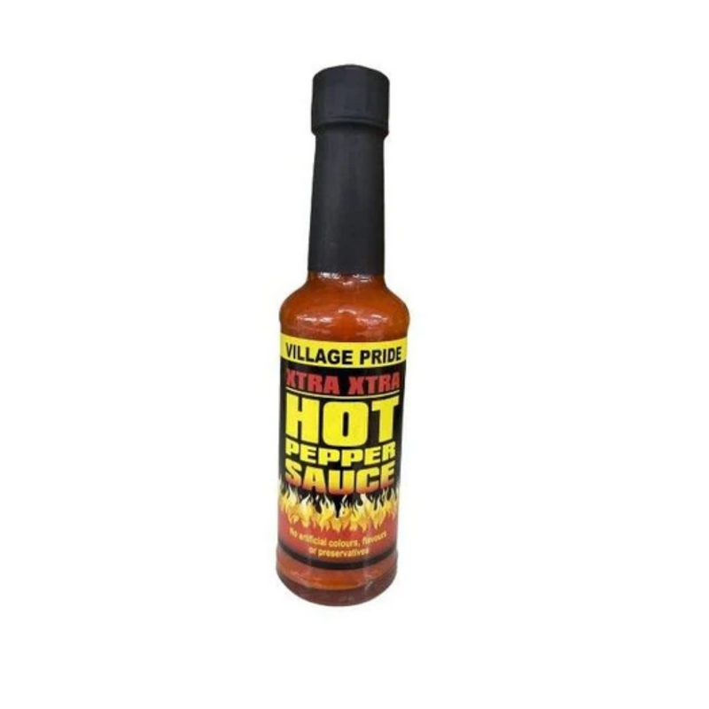 Village Pride Extra Hot Pepper Sauce 12 x 142ml | London Grocery