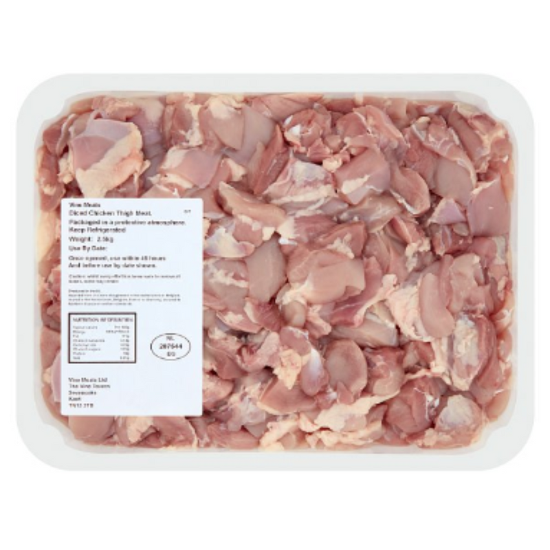 Vine Meats Diced Chicken Thigh Meat 2.5kg x 4 Packs | London Grocery